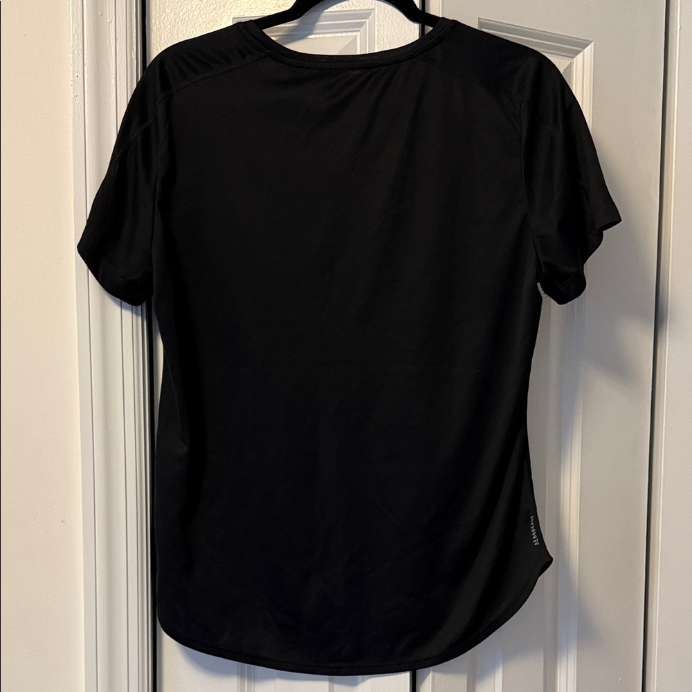 Adidas Women's Black and White Short Sleeve Tee - Picture 4 of 5